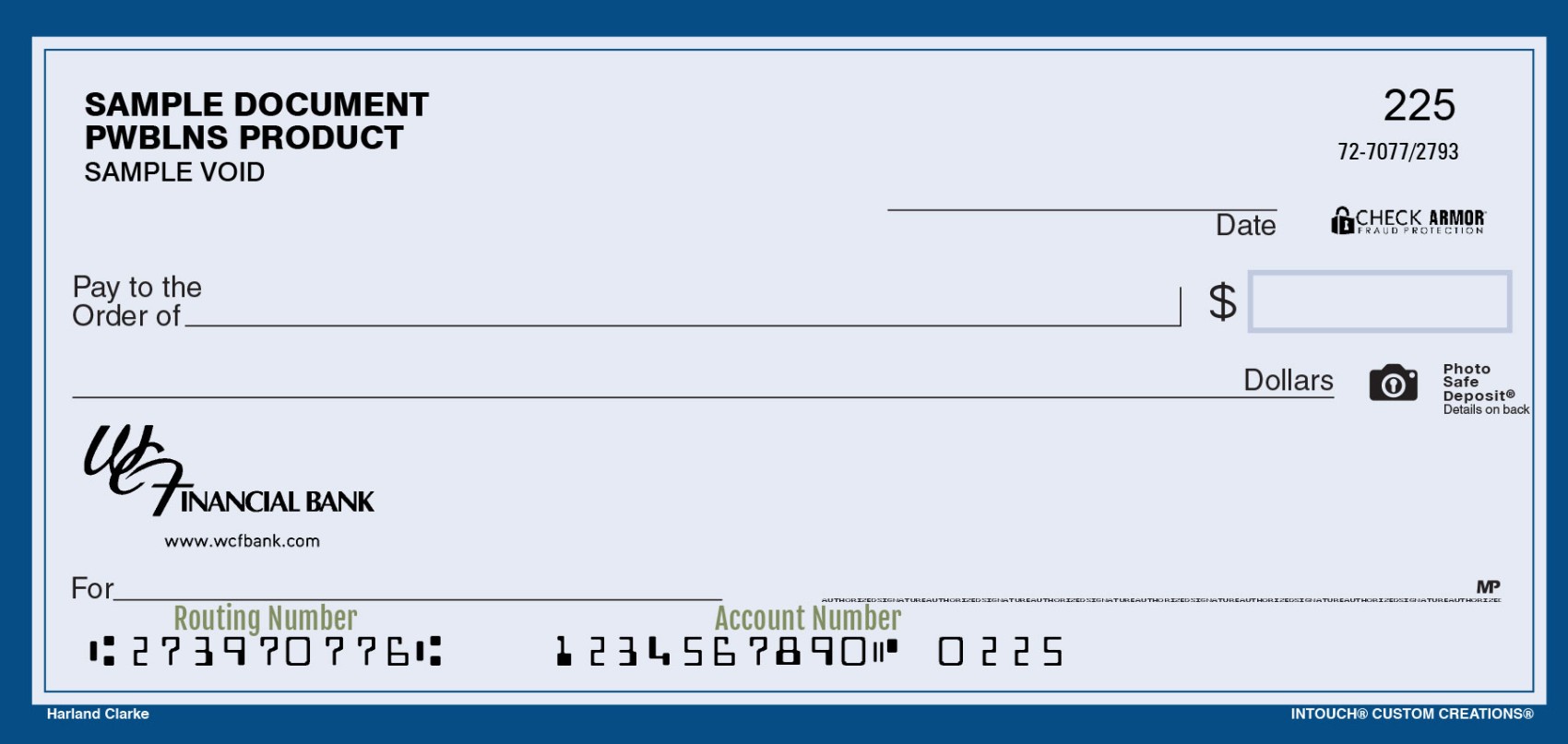 Routing Number - WCF Financial Bank