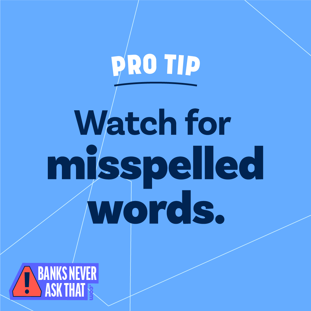 pro tip watch for misspelled words