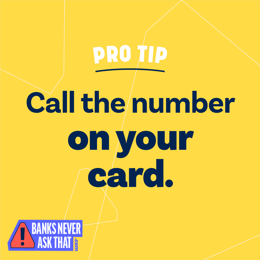 pro tip call the number on your card